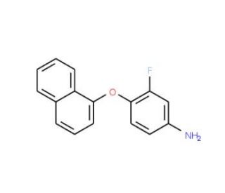 3-Fluoro-4-(1-naphthyloxy)aniline - chemical structure image