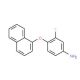 3-Fluoro-4-(1-naphthyloxy)aniline - chemical structure image