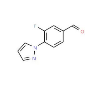 3-fluoro-4-(1H-pyrazol-1-yl)benzaldehyde (CAS 433920-88-8) - chemical structure image