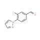3-fluoro-4-(1H-pyrazol-1-yl)benzaldehyde (CAS 433920-88-8) - chemical structure image