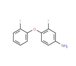 3-Fluoro-4-(2-fluorophenoxy)aniline - chemical structure image