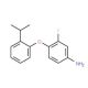 3-Fluoro-4-(2-isopropylphenoxy)aniline - chemical structure image