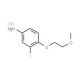 3-Fluoro-4-(2-methoxyethoxy)aniline hydrochloride - chemical structure image
