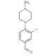 3-fluoro-4-(4-methylpiperazin-1-yl)benzaldehyde - chemical structure image