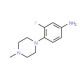 3-Fluoro-4-(4-methylpiperazino)aniline (CAS 221198-99-8) - chemical structure image
