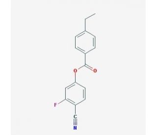 3-Fluoro-4-cyanophenyl 4-ethylbenzoate (CAS 86776-50-3) - chemical structure image