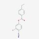 3-Fluoro-4-cyanophenyl 4-ethylbenzoate (CAS 86776-50-3) - chemical structure image
