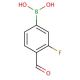 3-Fluoro-4-formylphenylboronic acid (CAS 248270-25-9) - chemical structure image