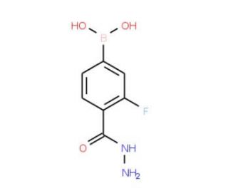 3-Fluoro-4-(hydrazinocarbonyl)benzeneboronic acid (CAS 850568-06-8) - chemical structure image