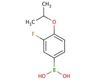 3-Fluoro-4-isopropoxyphenylboronic acid (CAS 480438-54-8) - chemical structure image