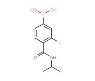 3-Fluoro-4-(isopropylcarbamoyl)benzeneboronic acid (CAS 874289-16-4) - chemical structure image