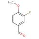 3-Fluoro-4-methoxybenzaldehyde (CAS 351-54-2) - chemical structure image