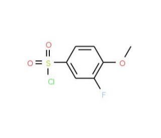 3-Fluoro-4-methoxybenzenesulfonyl chloride (CAS 67475-55-2) - chemical structure image