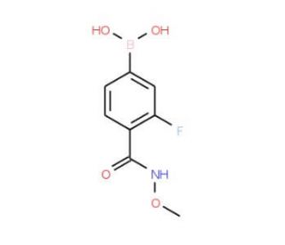 3-Fluoro-4-(methoxycarbamoyl)benzeneboronic acid (CAS 913835-58-2) - chemical structure image