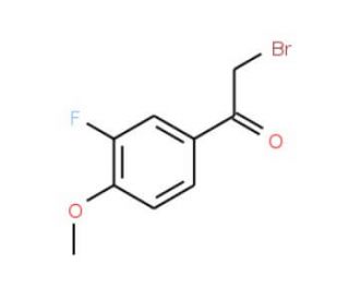 3-Fluoro-4-methoxyphenacyl bromide (CAS 350-27-6) - chemical structure image