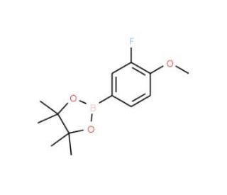 3-Fluoro-4-methoxyphenylboronic acid, pinacol ester (CAS 754226-34-1) - chemical structure image
