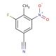 3-fluoro-4-methyl-5-nitrobenzonitrile - chemical structure image