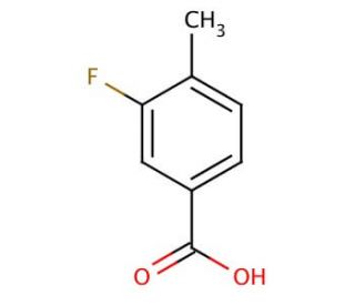 3-Fluoro-4-methylbenzoic acid (CAS 350-28-7) - chemical structure image