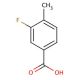 3-Fluoro-4-methylbenzoic acid (CAS 350-28-7) - chemical structure image