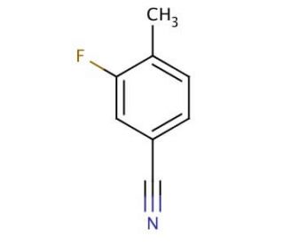 3-Fluoro-4-methylbenzonitrile (CAS 170572-49-3) - chemical structure image