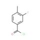 3-Fluoro-4-methylbenzoyl chloride (CAS 59189-97-8) - chemical structure image