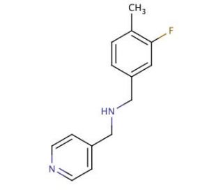(3-Fluoro-4-methylbenzyl)(pyridin-4-ylmethyl)amine - chemical structure image