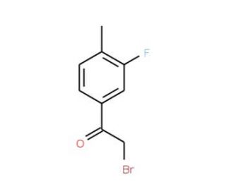 3-Fluoro-4-methylphenacyl bromide (CAS 505097-09-6) - chemical structure image