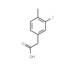 3-Fluoro-4-methylphenylacetic acid (CAS 261951-74-0) - chemical structure image