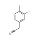 3-Fluoro-4-methylphenylacetonitrile (CAS 261951-73-9) - chemical structure image