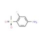 3-Fluoro-4-(methylsulphonyl)aniline (CAS 252561-34-5) - chemical structure image