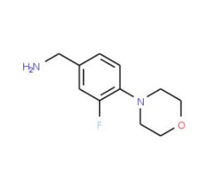 [3-fluoro-4-(morpholin-4-yl)phenyl]methanamine - chemical structure image