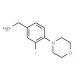 [3-fluoro-4-(morpholin-4-yl)phenyl]methanamine - chemical structure image