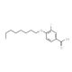 3-Fluoro-4-n-octyloxybenzoic acid (CAS 326-78-3) - chemical structure image