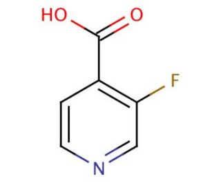 3-Fluoro-4-pyridinecarboxylic acid (CAS 393-53-3) - chemical structure image