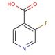 3-Fluoro-4-pyridinecarboxylic acid (CAS 393-53-3) - chemical structure image
