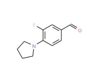 3-Fluoro-4-pyrrolidin-1-yl-benzaldehyde - chemical structure image