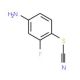 3-Fluoro-4-thiocyanatoaniline (CAS 14512-86-8) - chemical structure image