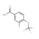 3-Fluoro-4-(trifluoromethoxy)benzoic acid (CAS 886498-89-1) - chemical structure image