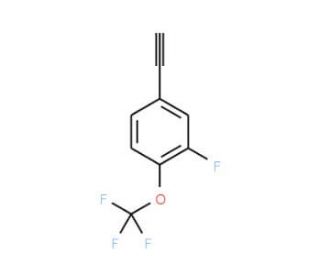 3-Fluoro-4-(trifluoromethoxy)phenylacetylene (CAS 912617-68-6) - chemical structure image