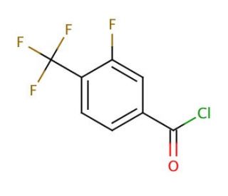 3-Fluoro-4-(trifluoromethyl)benzoyl chloride (CAS 216144-68-2) - chemical structure image