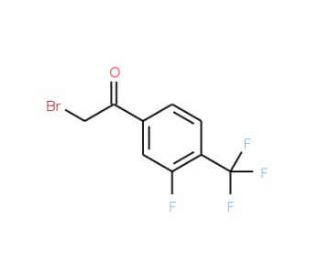 3-Fluoro-4-(trifluoromethyl)phenacyl bromide (CAS 544429-22-3) - chemical structure image