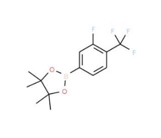 3-Fluoro-4-(trifluoromethyl)phenylboronic acid pinacol ester (CAS 445303-67-3) - chemical structure image