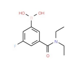 3-Fluoro-5-(diethylcarbamoyl)phenylboronic acid (CAS 871332-64-8) - chemical structure image