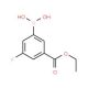 3-Fluoro-5-(ethoxycarbonyl)benzeneboronic acid (CAS 871329-85-0) - chemical structure image