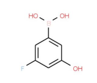 3-Fluoro-5-hydroxyphenylboronic acid (CAS 871329-82-7) - chemical structure image