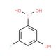 3-Fluoro-5-hydroxyphenylboronic acid (CAS 871329-82-7) - chemical structure image