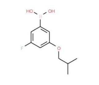 3-Fluoro-5-isobutoxybenzeneboronic acid (CAS 850589-57-0) - chemical structure image