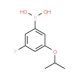 3-Fluoro-5-isopropoxybenzeneboronic acid (CAS 850589-54-7) - chemical structure image