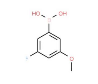3-Fluoro-5-methoxyphenylboronic acid (CAS 609807-25-2) - chemical structure image