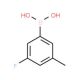 3-Fluoro-5-methylbenzeneboronic acid (CAS 850593-06-5) - chemical structure image